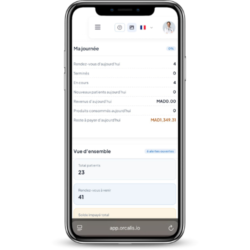 Application mobile Orcalis — agenda et rendez-vous