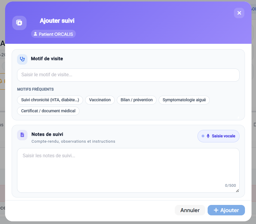 Aperçu : Dictée clinique assistée par IA